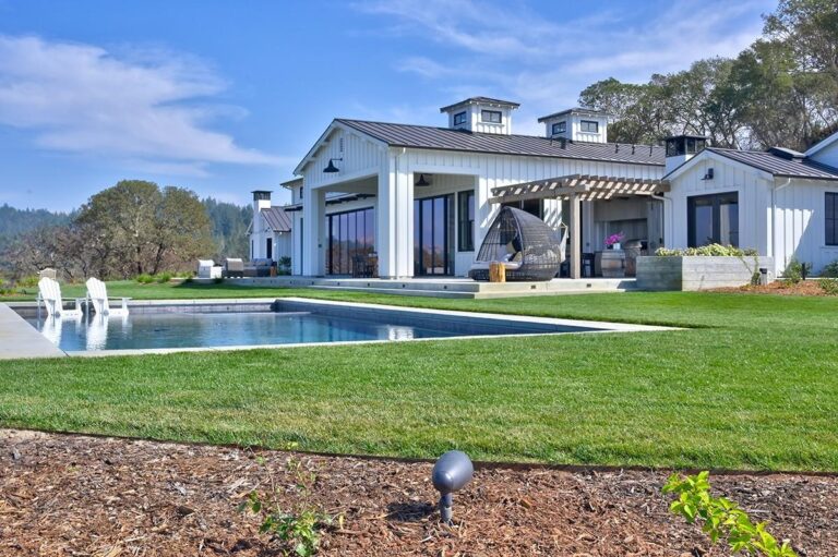 A large luxury modern home with modern home automation systems.